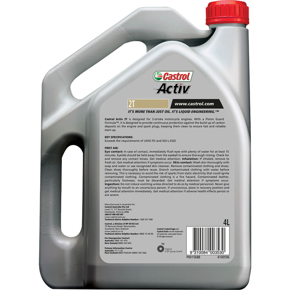 Castrol Activ 2T Motorcycle Oil 4 Litre Supercheap Auto
