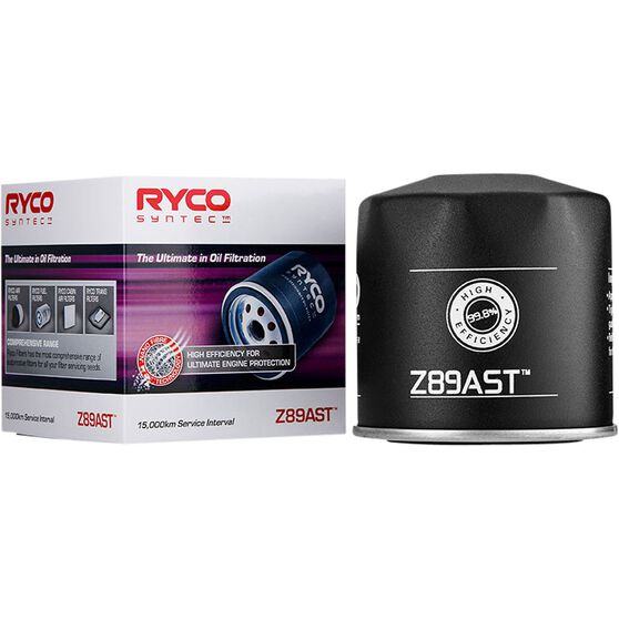 Ryco SynTec Oil Filter - Z89AST (Interchangeable with Z89A), , scaau_hi-res