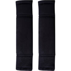 SCA Suede Velour Seat Belt Buddies Black Pair, , scaau_hi-res
