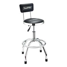 ToolPRO Bar Stool with Back Rest Black, , scaau_hi-res