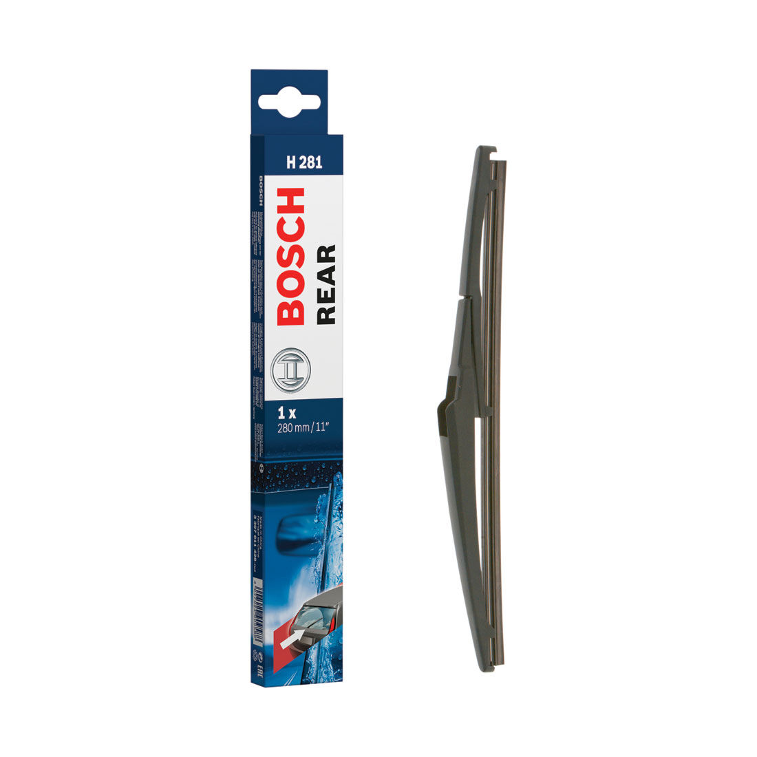 Bosch Rear Wiper Blade 280mm (11") Single - H281, , scaau_hi-res