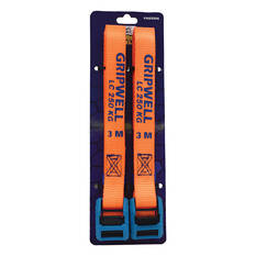 Gripwell Cambuckle Tie Down 250kg 3m 2 Pack, , scaau_hi-res