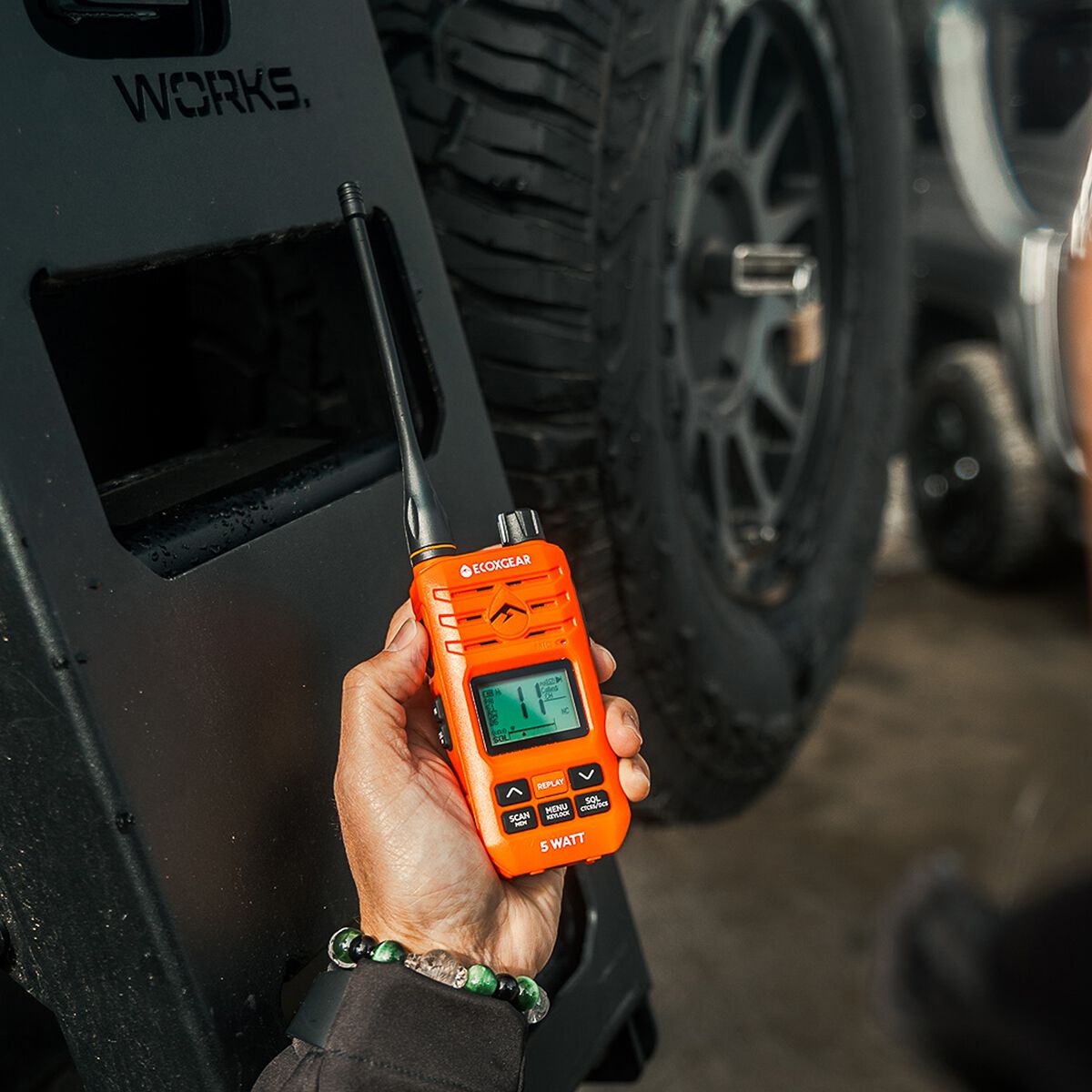 ECOXGEAR EXG510SORG Handheld 5W UHF Radio Blaze Orange, , scaau_hi-res
