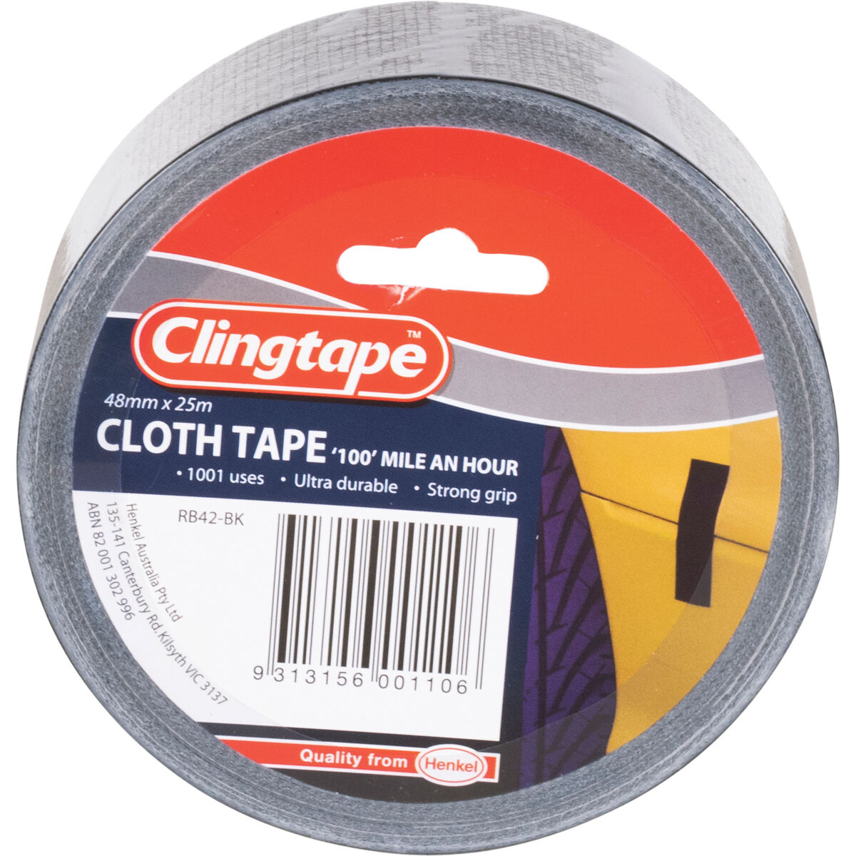 Clingtape Blue Cloth Tape 48mm x 25m, , scaau_hi-res