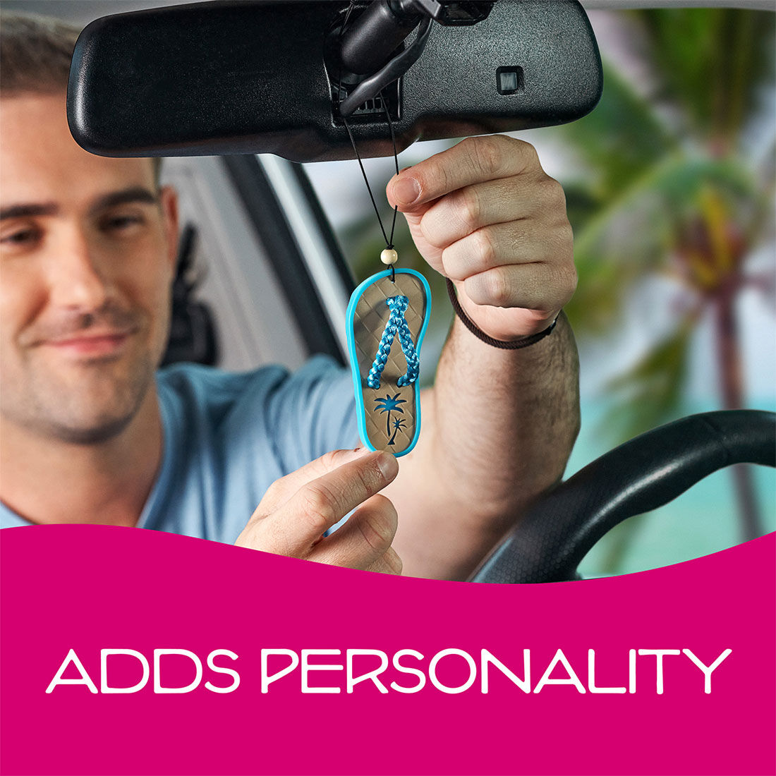 California Scents Novelty Hanging Sandal California Clean Car Air Freshener - 1PK, , scaau_hi-res