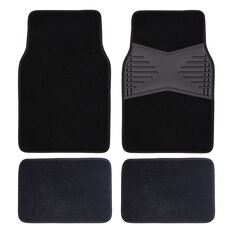 SCA Carpet Floor Mats Black Set of 4, , scaau_hi-res