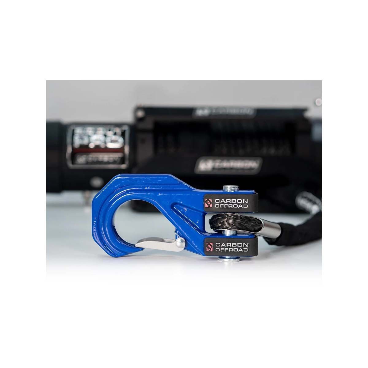 Carbon Offroad MegaPro Winch Hook Blue, , scaau_hi-res
