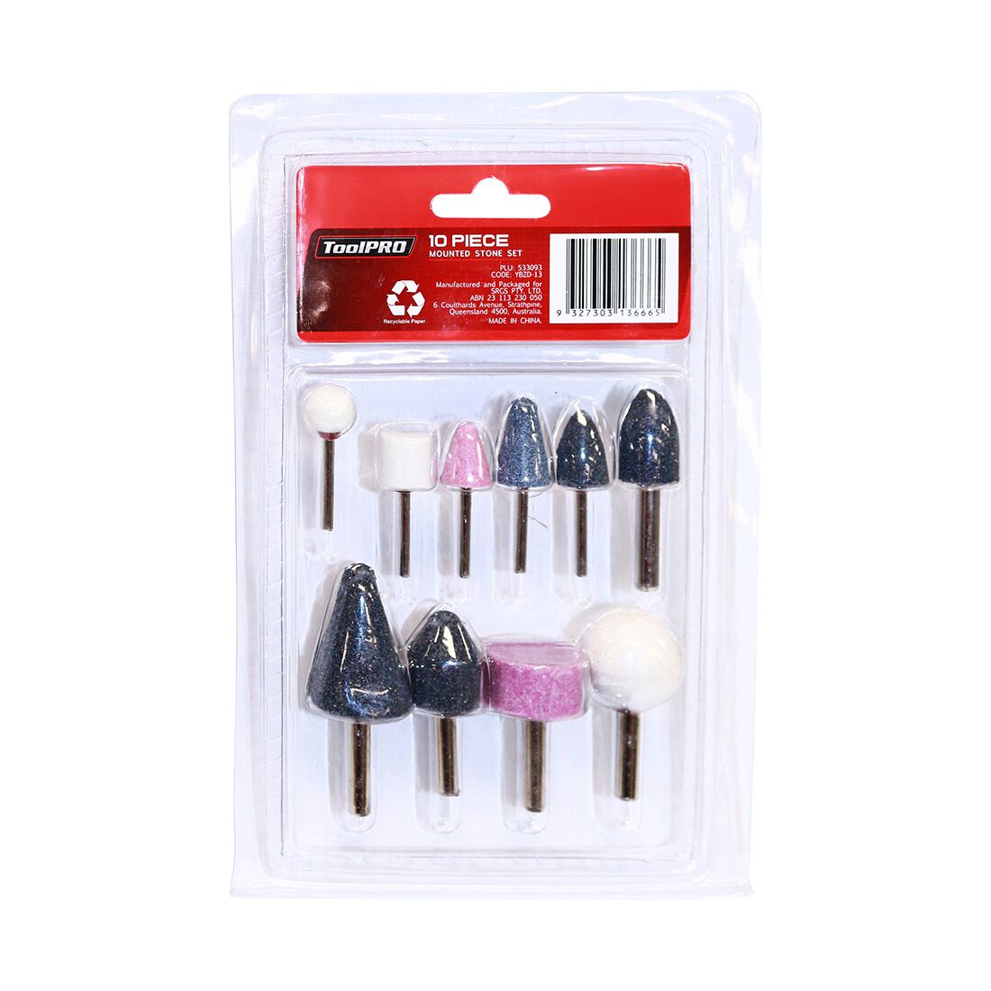 ToolPRO Mounted Stone Set 10 Piece, , scaau_hi-res
