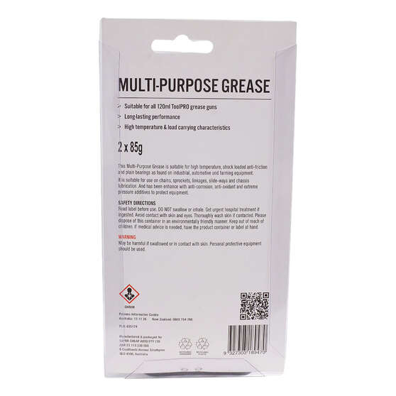 SCA Multi Purpose Grease Cartridge Twin Pack 85g, , scaau_hi-res