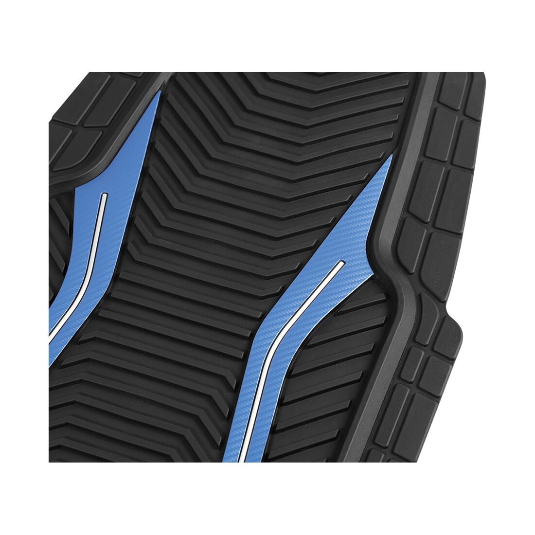 SCA Floor Mats PVC Rubber Sports Blue Set of 4, , scaau_hi-res