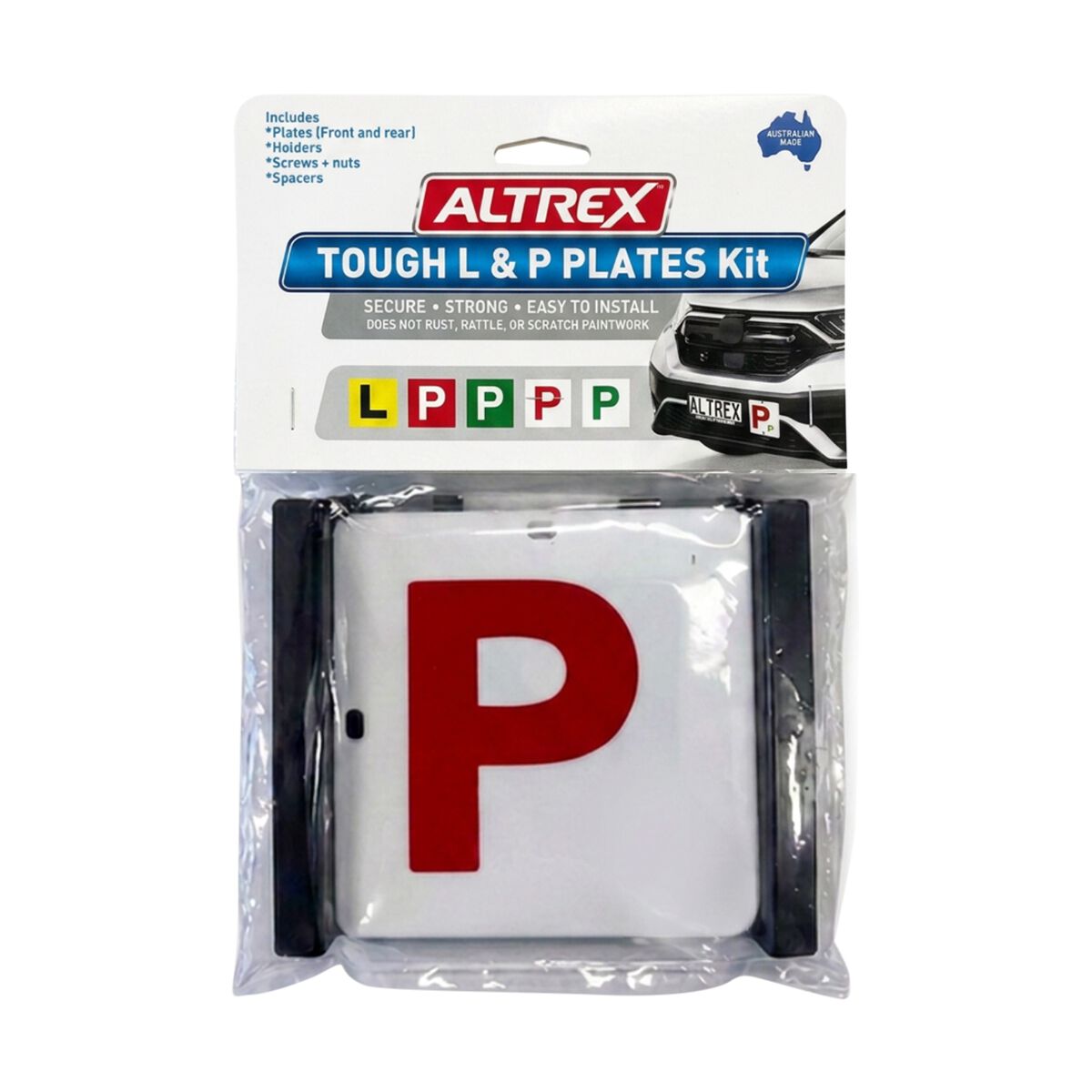 Altrex Tuff P Plate and Holders 2-pack - NSW/ACT/QLD/TAS/NT/SA, , scaau_hi-res