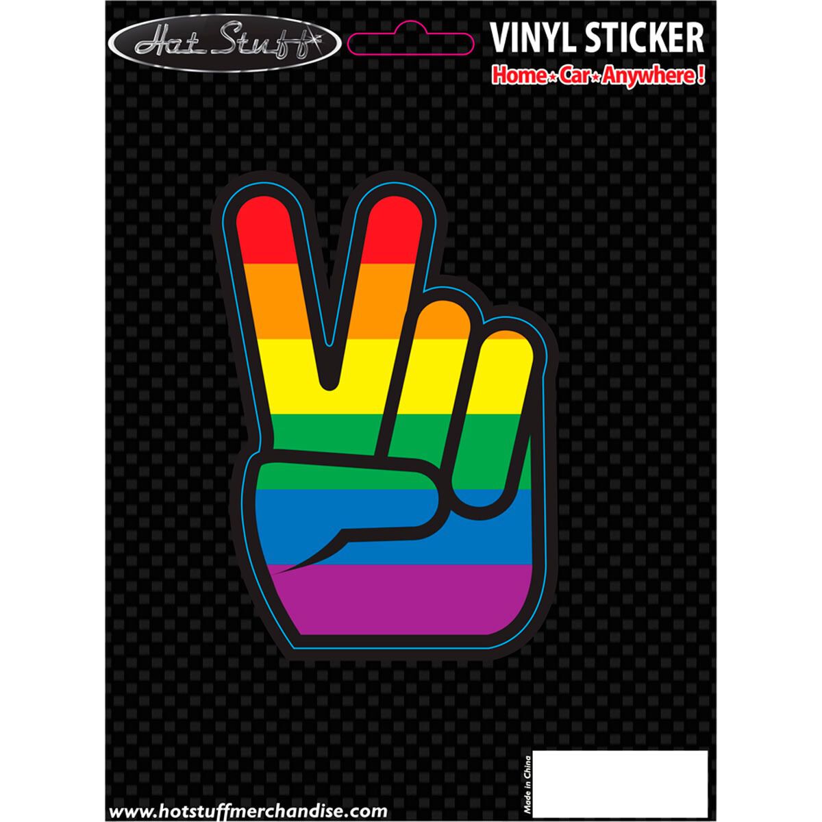 Sticker Peace Finger, Vinyl, , scaau_hi-res
