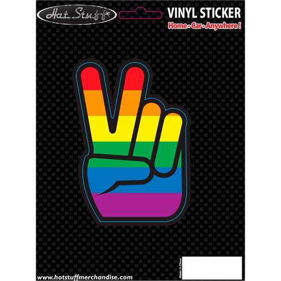 Sticker Peace Finger, Vinyl, , scaau_hi-res