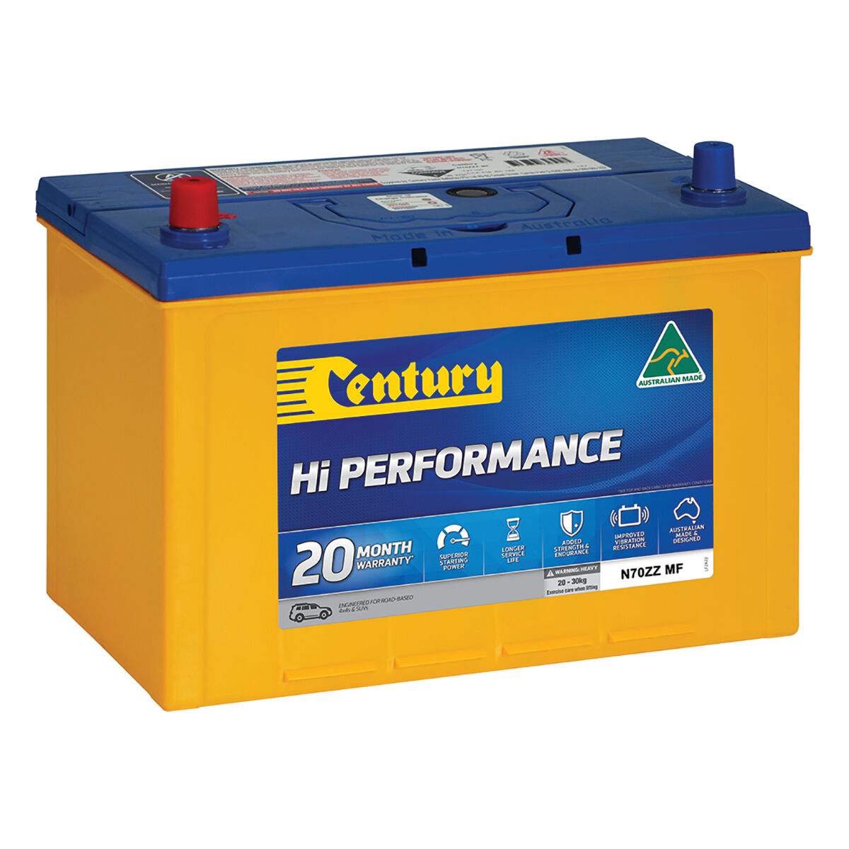 Century Hi Performance 4WD Battery N70ZZ MF, , scaau_hi-res