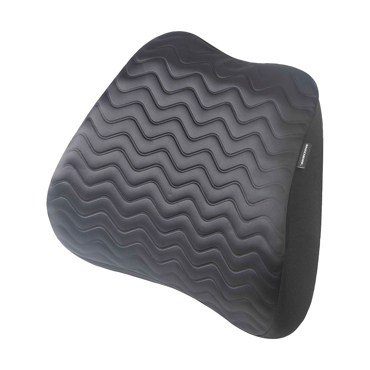 Skechers Memory Foam Luxury Gel Ribbed Lumbar Cushion Black, , scaau_hi-res