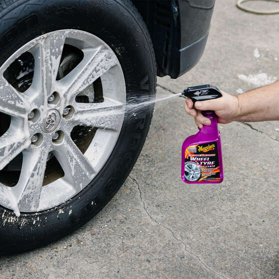 Meguiar's Hot Rims Wheel & Tyre Cleaner 709mL, , scaau_hi-res