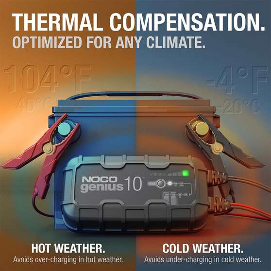 NOCO Genius 10 Battery Charger 6V/12V 10 Amp, , scaau_hi-res