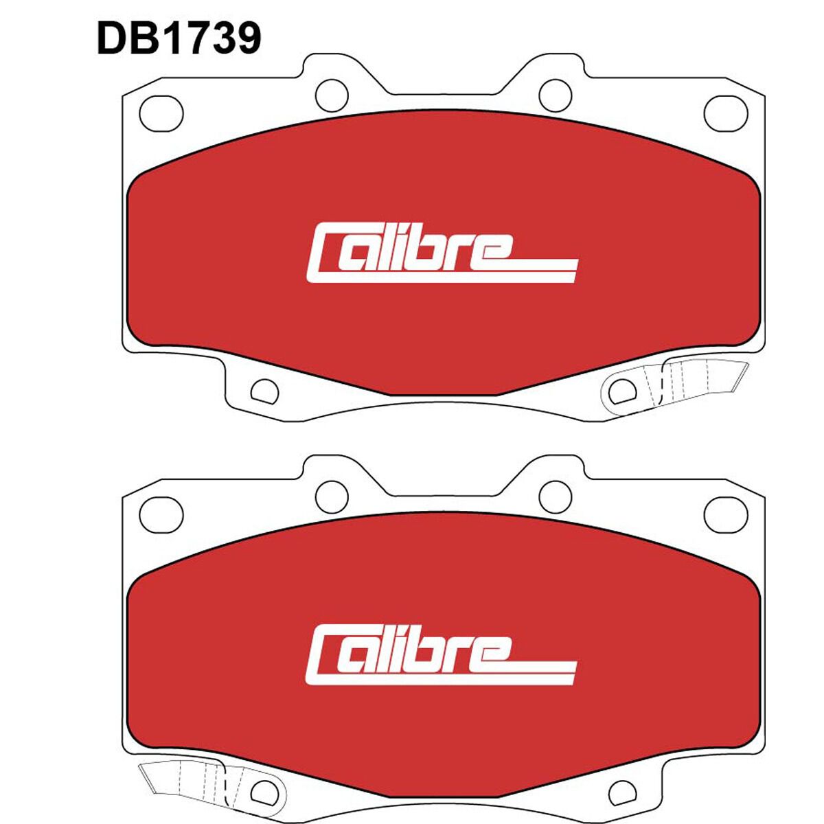 Calibre Disc Brake Pads DB1739CAL, , scaau_hi-res