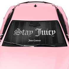Juicy Couture Stay Juicy Accordion Sun Shade - Black / Silver, , scaau_hi-res