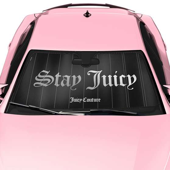 Juicy Couture Stay Juicy Accordion Sun Shade - Black / Silver, , scaau_hi-res