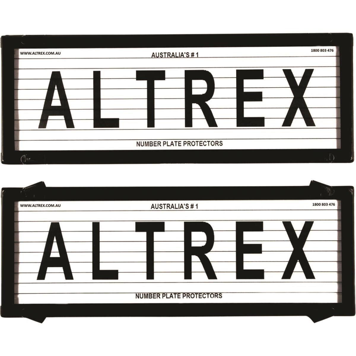 Altrex Number Plate Protector - 6 Figure Standard With Lines 6L, , scaau_hi-res