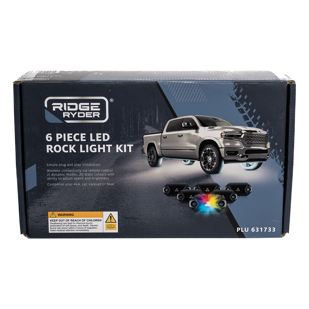Ridge Ryder LED Rock Light Kit 6PC Supercheap Auto