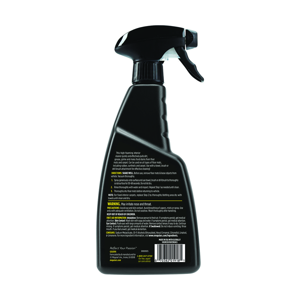 Meguiar's Foaming Floor Mat & Carpet Cleaner 473mL, , scaau_hi-res