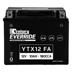 Century Powersports Small Engine Battery YTX12-BS FA, , scaau_hi-res