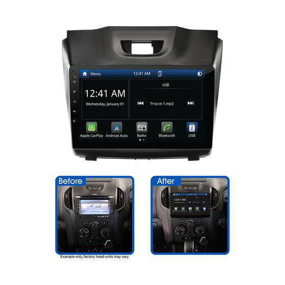 Aerpro 9" Multimedia Receiver Head Unit Kit to suit Holden Colorado Inc 7 (2012-2014) - Isuzu D-Max (2012-2020) & Isuzu Mu-X (2013-2017) - AMAIZ1B, , scaau_hi-res