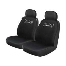 Juicy Couture 2 Piece OG Big Bling Seat Covers - Black, , scaau_hi-res