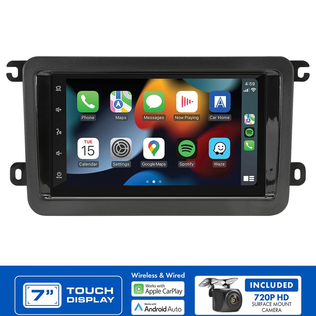 Aerpro 7&quot; Multimedia Receiver Head Unit Kit to suit VW Various Models - AM9888K, , scaau_hi-res