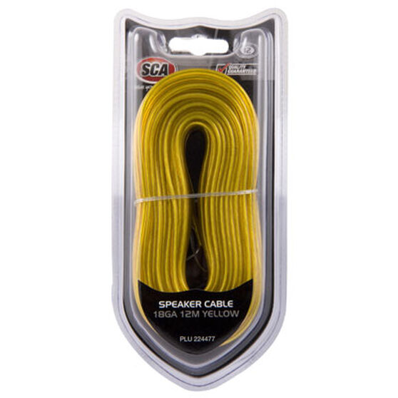 SCA Speaker Cable - Yellow, 18G, 12m, , scaau_hi-res