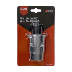 SCA Trailer Plug 7 Pin Large Round Metal, , scaau_hi-res