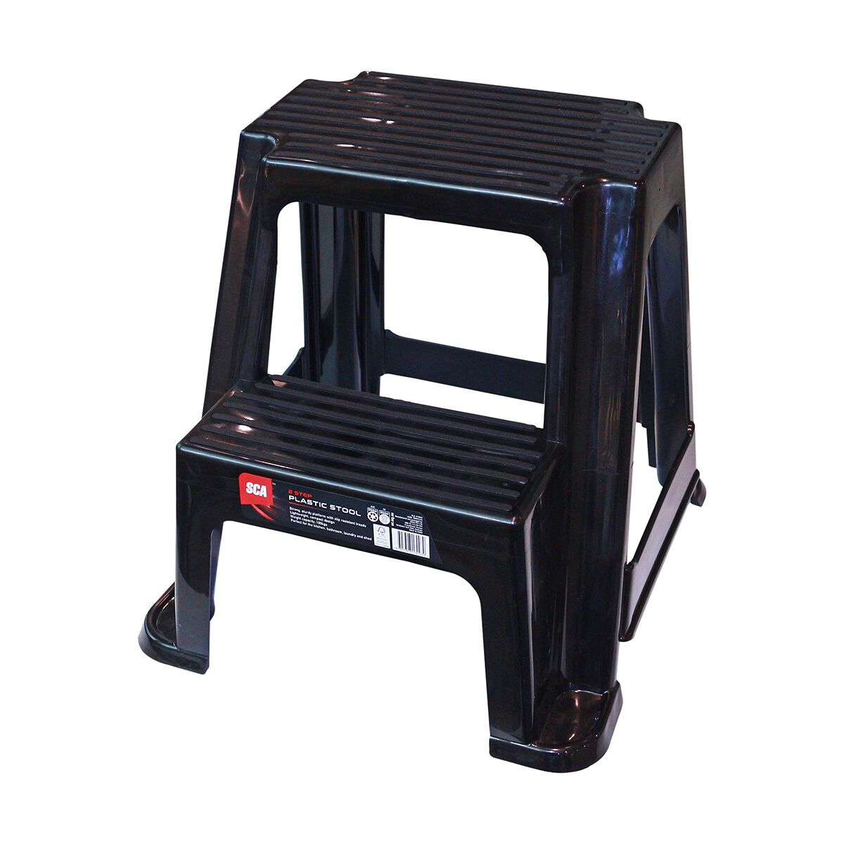 SCA Plastic 2 Step Stool - 100kg Capacity, , scaau_hi-res