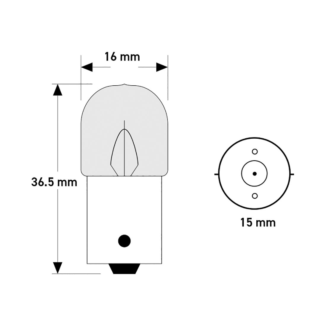 SCA Incandescent Globe - R5W 12V 5W - 2 Pack, , scaau_hi-res