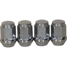 Calibre Wheel Nuts, Tapered, Chrome - SN12125, 12mm x 1.25mm, , scaau_hi-res