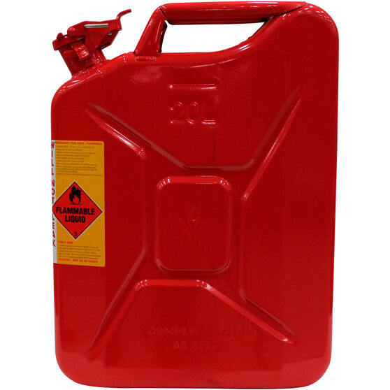 Metal Jerry Can Petrol 20 Litre Supercheap Auto