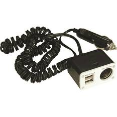 12V SCA Socket - Single, with USB, 8 Amp, , scaau_hi-res