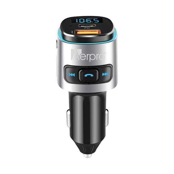 Aerpro Bluetooth FM Transmitter and USB Charger, , scaau_hi-res