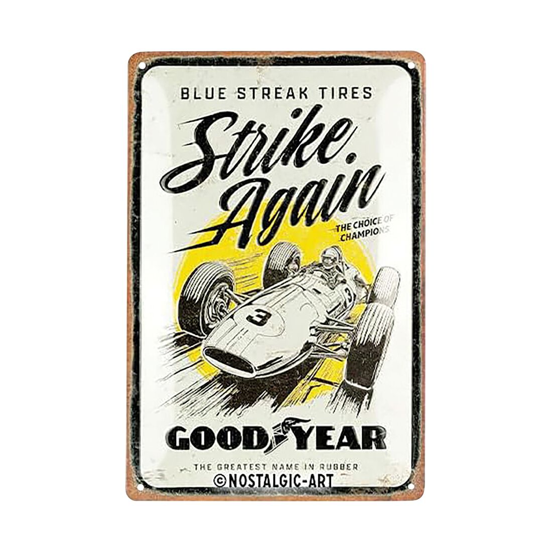 Nostalgic-Art Tin Sign 20x30cm Goodyear Blue Strikes Again, , scaau_hi-res