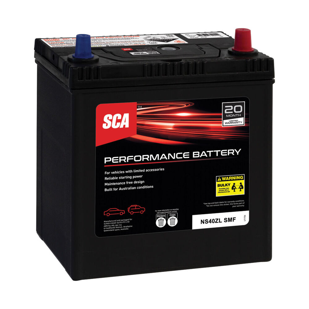 SCA Performance Car Battery SNS40ZL MF Supercheap Auto