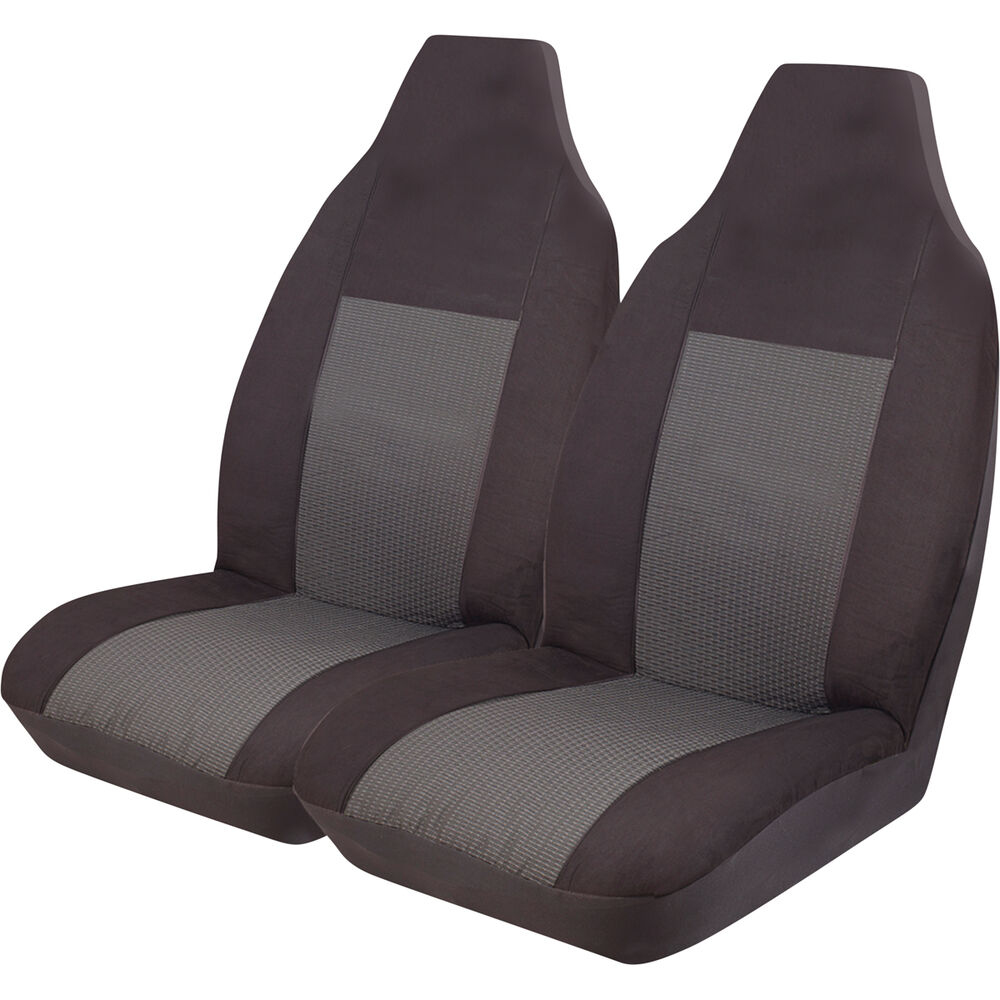 Imperial Seat Covers Black, Front Pair, BuiltIn Headrests, Size 60