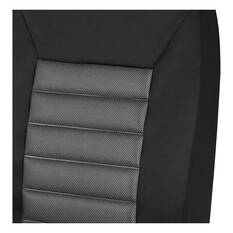 SCA Memory Foam Seat Covers Black Adjustable Headrests Airbag Compatible, , scaau_hi-res
