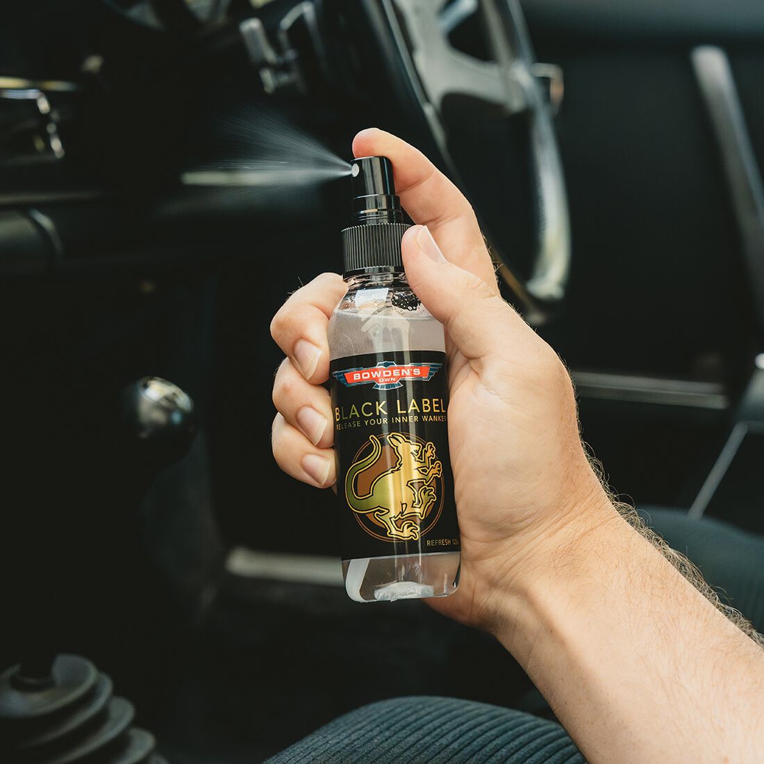 Bowden's Own Spray Air Freshener - Black Label 125mL, , scaau_hi-res