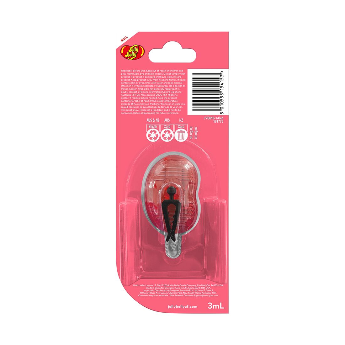 Jelly Belly Vent Air Freshener - Tutti Fruitti 1 Pack, , scaau_hi-res