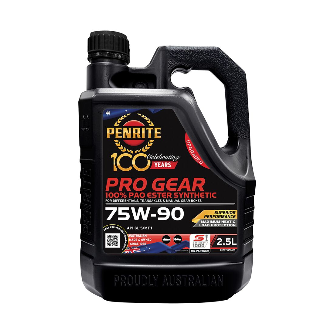 Penrite Pro Gear Oil - 75W-90 2.5 Litre, , scaau_hi-res