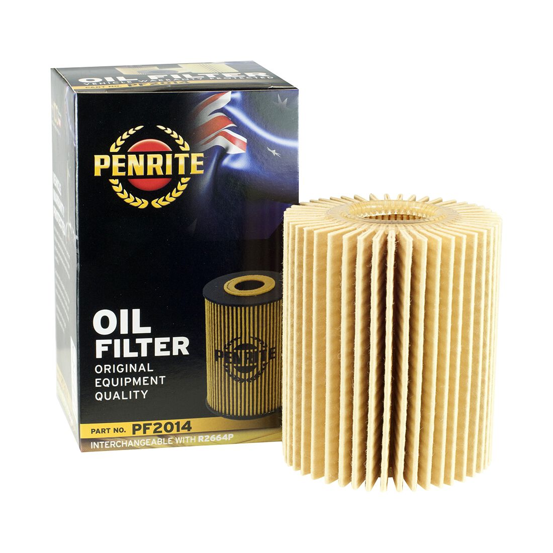 Penrite Oil Filter PF2014 (Interchangeable with R2664P), , scaau_hi-res