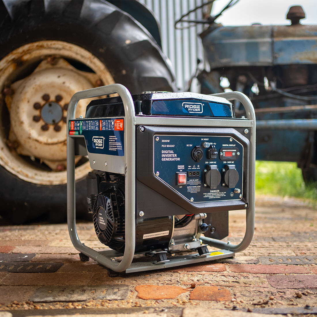 Ridge Ryder 3600W Inverter Generator Open Frame, , scaau_hi-res