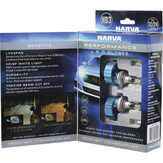 Narva LED Headlight Kit GenII - HB3, , scaau_hi-res