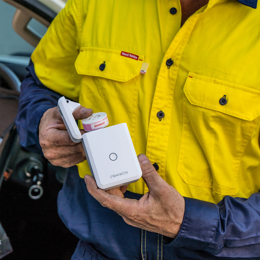 Urbanworx Portable Wireless Labels Refill White, , scaau_hi-res